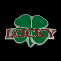 Shamrock 4 Leaf Clover Belt Buckle Irish Lucky Charm Four Clover leaves Buckles