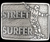 Skateboard Street Surfer Belt Buckle - Boucle de Ceinture Surfeur Planche à Roulette