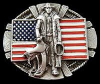 American Flag Western Cowboy Belt Buckles - Boucles Ceintures Westerns Cowboys Drapeaux Américain