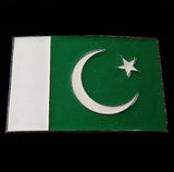 Pakistan Islam Republic Crescent Flag Belt Buckle