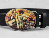 Boucle de ceinture coupe cheveux afro boucles hippie années 60 70