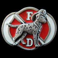 Dalmatian Dog FD Fireman Pet Animal Belt Buckle