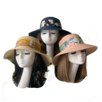 Summer Autumn Floppy Straw Hat Women Ladies Wide Brim Beach Hat Sun Foldable Cap