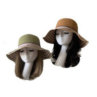 Women's Fashion Wide Large Brim Hat Foldable Sun Bucket Caps