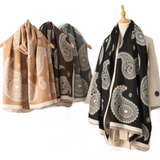 Ladies Top Quality Double Sided Paisley Pattern Scarf Evening Shawl Scarves