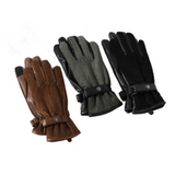 Gants de conduite en daim chauds d'hiver pour hommes, écran tactile