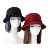 Gorro de invierno 100 % de lana para mujer