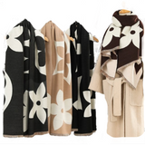 Ladies Quality Double Sided Floral Pattern Scarf Evening Shawl Winter Fashion
