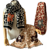 Women's  Quality Double Sided Pattern Scarf Evening Shawl Scarves