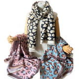 Ladies Quality Double Sided Pattern Scarf Evening Winter Shawl Scarves