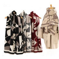 Ladies Quality Double Sided Pattern Scarf Evening Winter Shawl Scarves