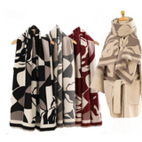 Ladies Quality Double Sided Pattern Scarf Evening Winter Shawl Scarves