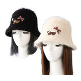 Women Cloche Bucket Hat Winter Fashion Beanie Warm Cap
