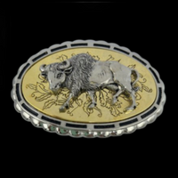 Buffalo Western Cowboy Cowgirl Belt Buckle