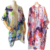 Butterflyl Duster Sheer Kimono Style Beach Cover Up One Size Summer Fashion