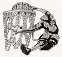 Belt Buckle Basketball Players Team Sports Rhinestone Boucle De Ceinture