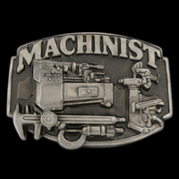 Machinist Belt Buckle Machine Operator Workshop Tool Work Profession Belts Buckles