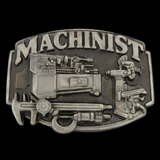 Machinist Belt Buckle Machine Operator Workshop Tool Work Profession Belts Buckles