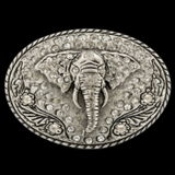 Elephant Belt Buckle Rhinestone African Animal