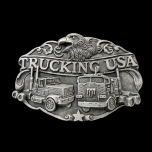 Trucking USA Truck Driver Trucker Belt Buckle Trucks Belts & Buckles