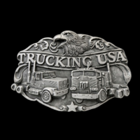 Trucking USA Truck Driver Trucker Belt Buckle Trucks Belts & Buckles