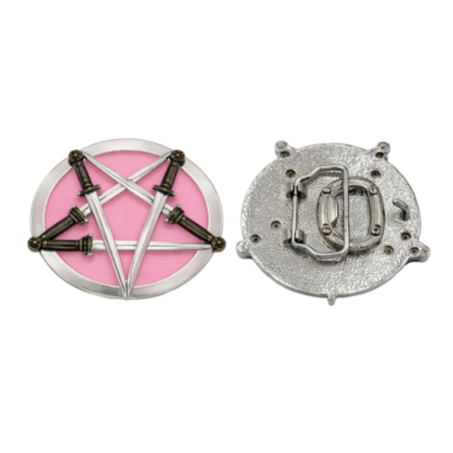 Hebilla de cinturón con abrebotellas y espada katana samurái