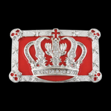 Crown Queen King Red Skull Royal Crown Royalty Belt Buckle Buckles