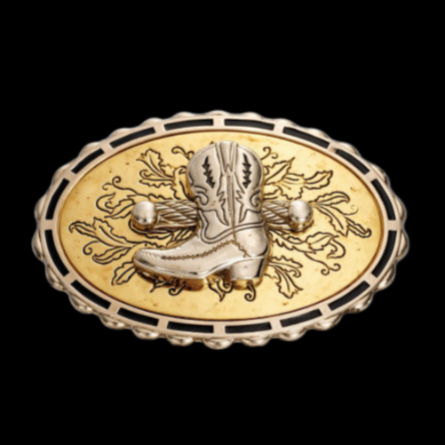 Western Boots Cowboy Cowgirl Boot Ceinture Boucle Boucles