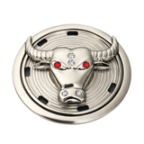 Boucle de ceinture de direction de vache, tête de taureau, Spinner rotatif, boucles légères