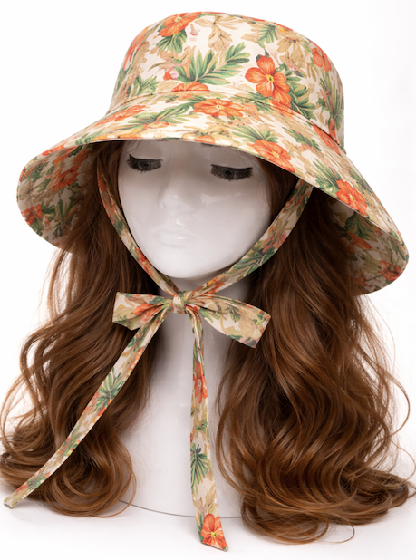 Chapeau de soleil à large bord, Protection UV pour femmes, chapeaux seau pliables à fleurs d'été
