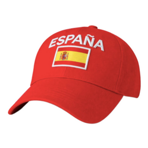 ESPAÑA ESPAÑA BANDERA DE FÚTBOL ESPAÑOLA GORRA SOMBRERO TAPA GORRA SOMBRERO BANDERA ESPAÑA