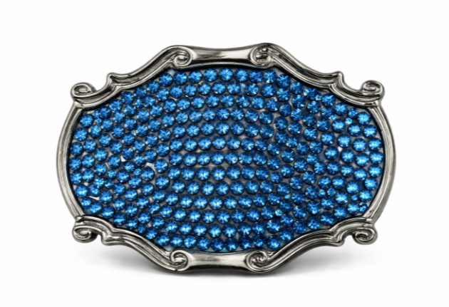 Rhinestone Belt Buckle Disco Retro 70's Party Vintage Buckles