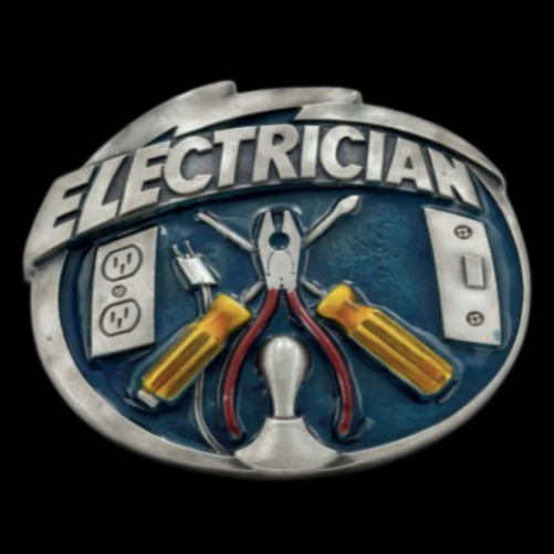 Hebilla de cinturón de metal para herramientas de electricista