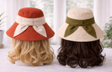 Summer Hats Cap Women Wide Brim Cotton Comfort Gardening Sun Protection Hat