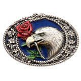 Aigle de cowboy occidental avec boucle de ceinture rose
