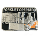 Boucle de ceinture, opérateurs de chariots élévateurs, Machine, entrepôt, travail de chariot élévateur, boucles professionnelles