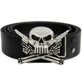 Pistola Calavera Hebilla de cinturón Tibias cruzadas Pistolas Pistolas Calaveras Hebillas Cinturones