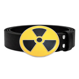Radiation Nuclear Area Danger Zone Sign Belt Buckle