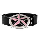 Pink And Black Nautical Star Belt Buckle