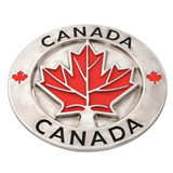 Canada Flag Canadian Pride Red Maple Leaf Belt Buckle