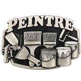 Peintre French Painter Paint Brush Painting Tools Profession Belt Buckle Buckles
