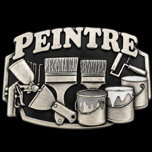 Peintre French Painter Paint Brush Painting Tools Profession Belt Buckle Buckles