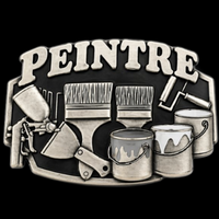 Peintre French Painter Paint Brush Painting Tools Profession Belt Buckle Buckles