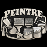 Peintre French Painter Paint Brush Painting Tools Profession Belt Buckle Buckles