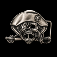 Crâne Pirate Tête Épées Squelettes Crânes Os Ceinture Boucle Boucles