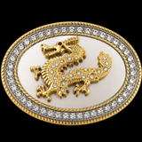 Dragon Western Hebillas de cinturón para hombre para mujer Cowboy Rodeo Rhinestone Cinturón Hebilla