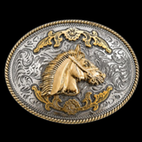 Hebilla de cinturón de caballo Horsehead Equestrian Ranch Western Horses Cinturones Hebillas