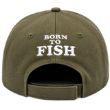 GORRO BORDADO NEW BORN TO FISH FORZED TO WORK OUTDOOR SPORT PESCA