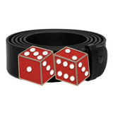 Red Lucky Dice Gambling Belt Buckle Buckles