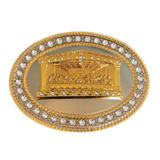 Belt Buckle Jesus Last Supper Religion Rhinestone Buckles